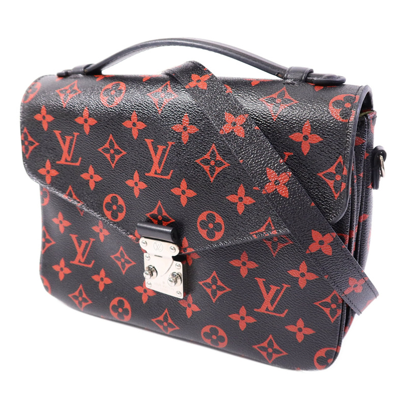 LOUIS VUITTON Monogram Anfleur Rouge Pochette Metis手挽肩背兩用袋-2