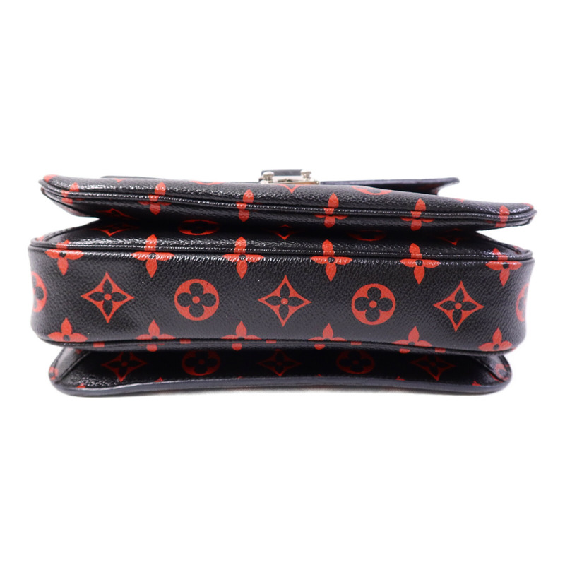 LOUIS VUITTON Monogram Anfleur Rouge Pochette Metis手挽肩背兩用袋-3
