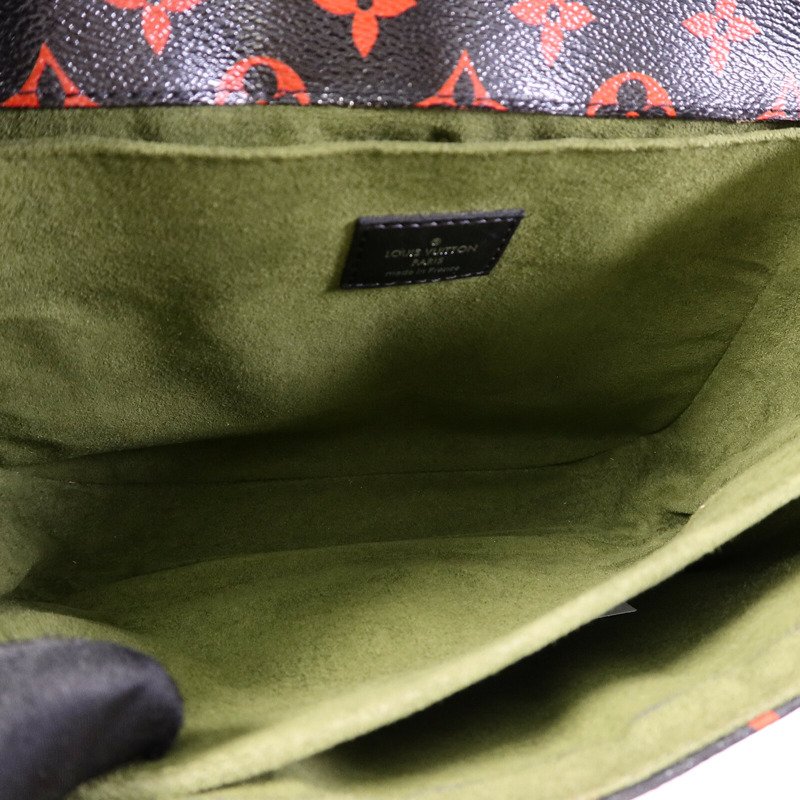 LOUIS VUITTON Monogram Anfleur Rouge Pochette Metis手挽肩背兩用袋-4
