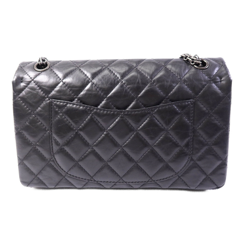 CHANEL 牛皮皮革2.55 Medium鏈帶肩背袋-1