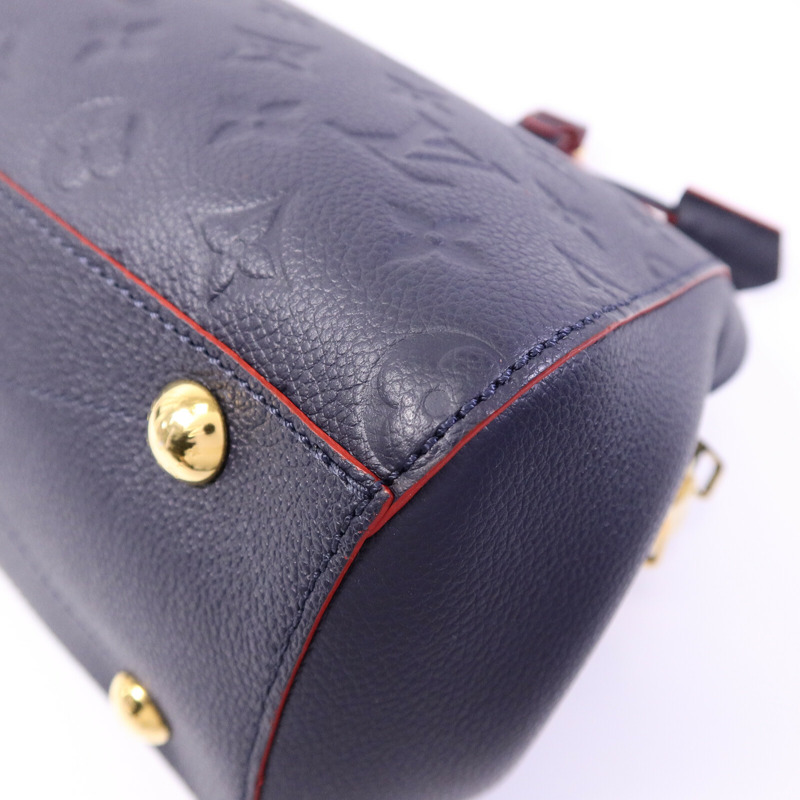 LOUIS VUITTON Monogram Empreinte Montaigne BB手挽肩背兩用袋-11