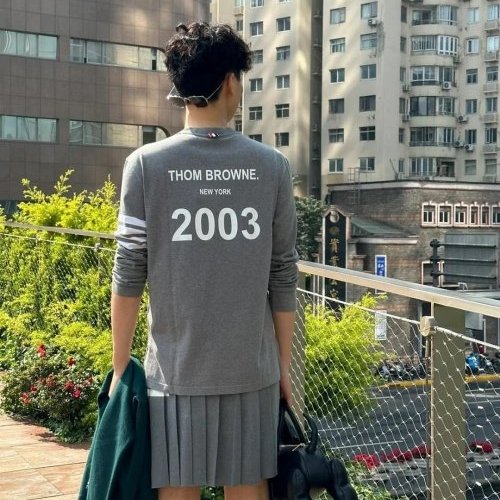 💎Han's house精品服飾💎Thom Browne TB 4槓 長T 2003創始年 限定 義大利製 男女共穿 現2/3原價 15600-7