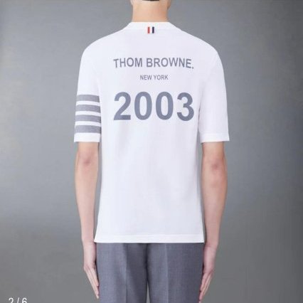 💎Han's house精品服飾💎Thom Browne TB 4槓 短T 2003創始年 限定 義大利製 男女共穿 現貨2 原價14600-4