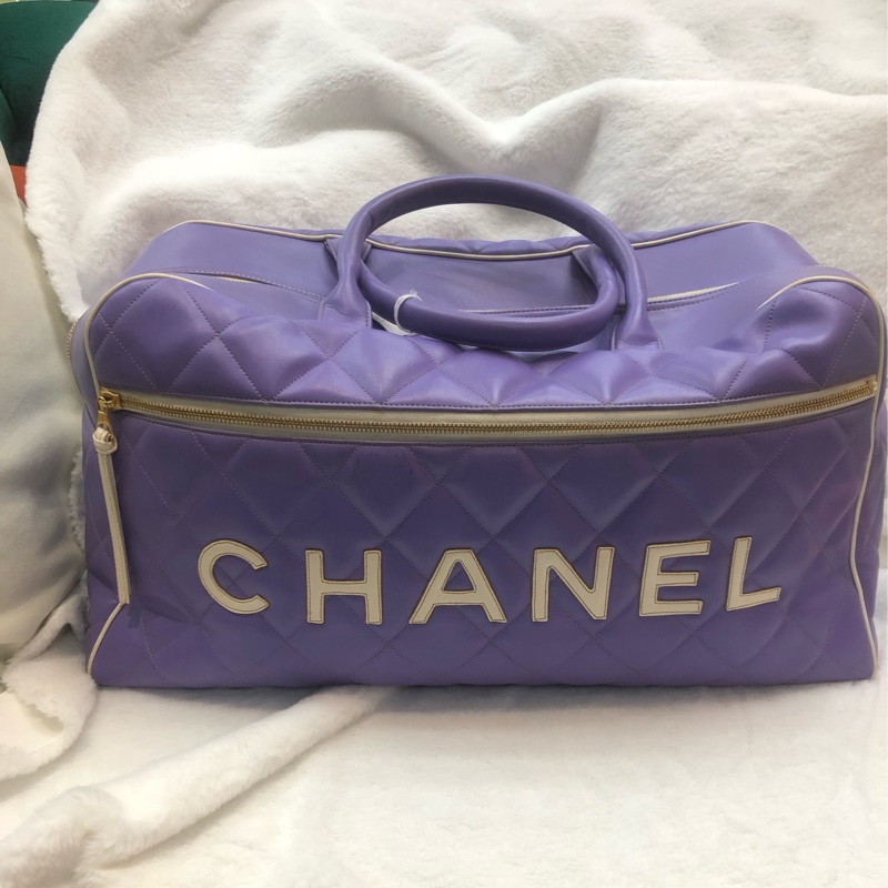 Chanel 紫色凌格旅行袋 IA656-1