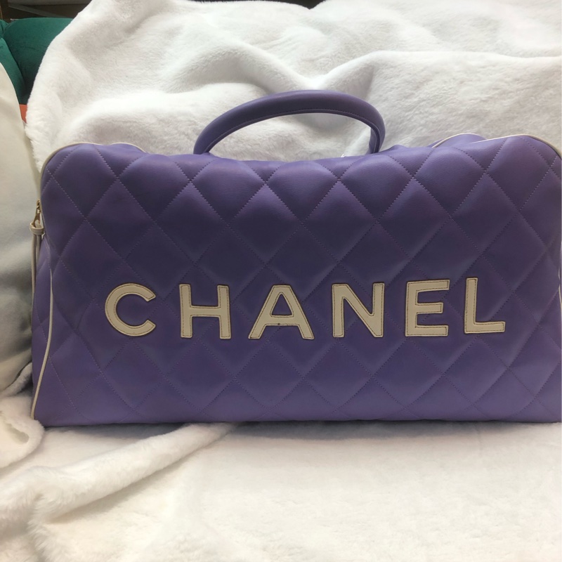Chanel 紫色凌格旅行袋 IA656-2