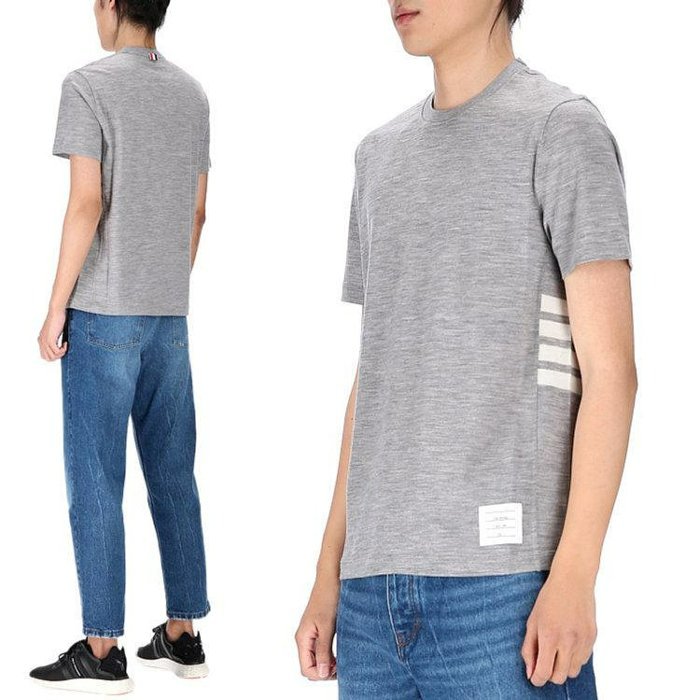 💎Han's house精品服飾💎 Thom Browne TB 4槓 羊毛 針織 短 T 現貨3 原價 20500-1