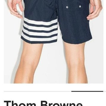 💎Han's house精品服飾💎THOM BROWNE TB 尼龍 四槓 海灘褲 短褲 現貨 5 原價19100-4