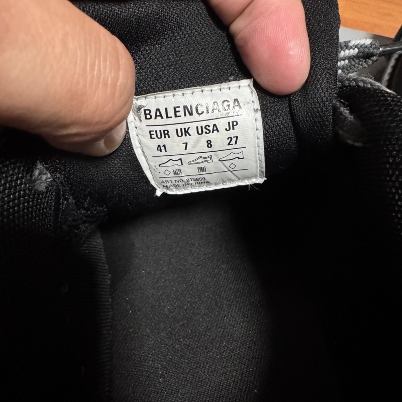 Balenciaga巴黎世家6XL 厚底低幫老爹鞋 男款 黑色 41碼-5