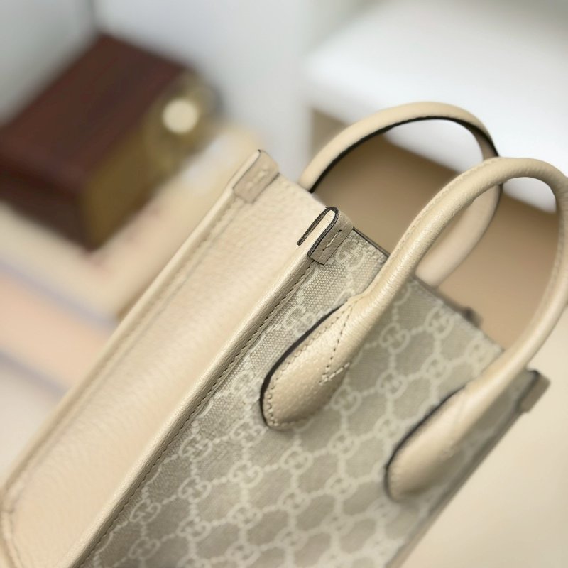 （全新✨適合送禮🎁）🏷Gucci 古馳．Mini Tote 琴譜包 燕麥色-10