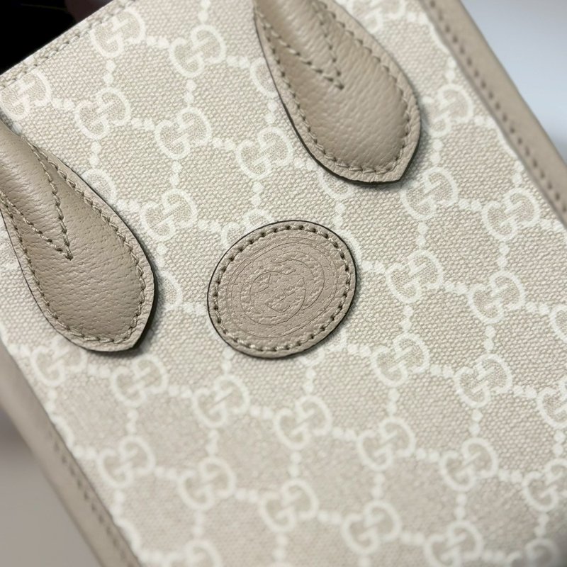 （全新✨適合送禮🎁）🏷Gucci 古馳．Mini Tote 琴譜包 燕麥色-15