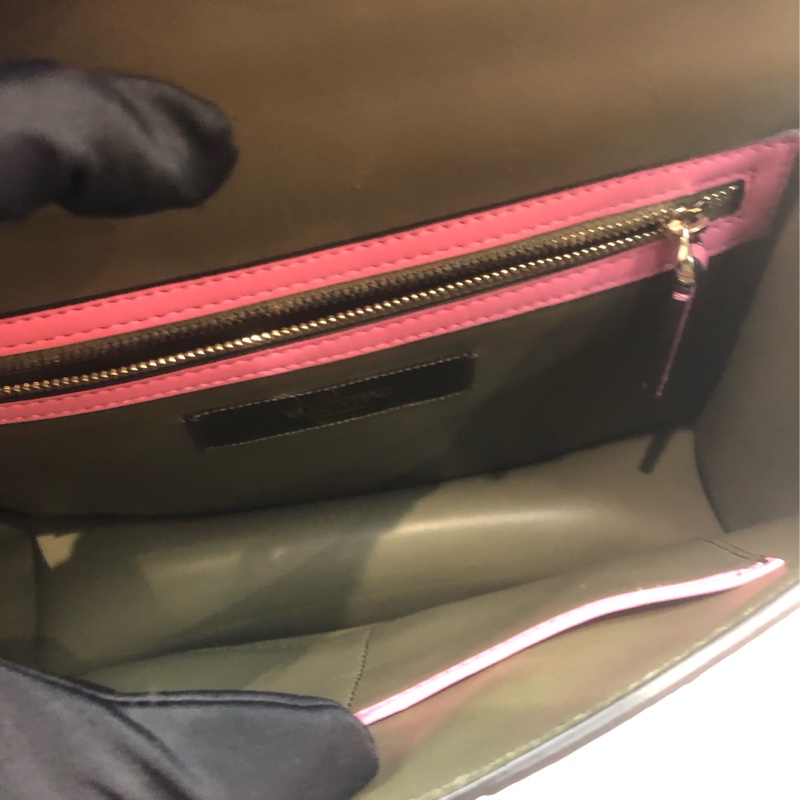 Valentino 彩色迷彩窩釘鏈條包 XC114-16