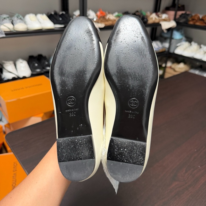 Chanel 25B 蝴蝶結羊皮漆皮瑪麗珍鞋 38碼-6