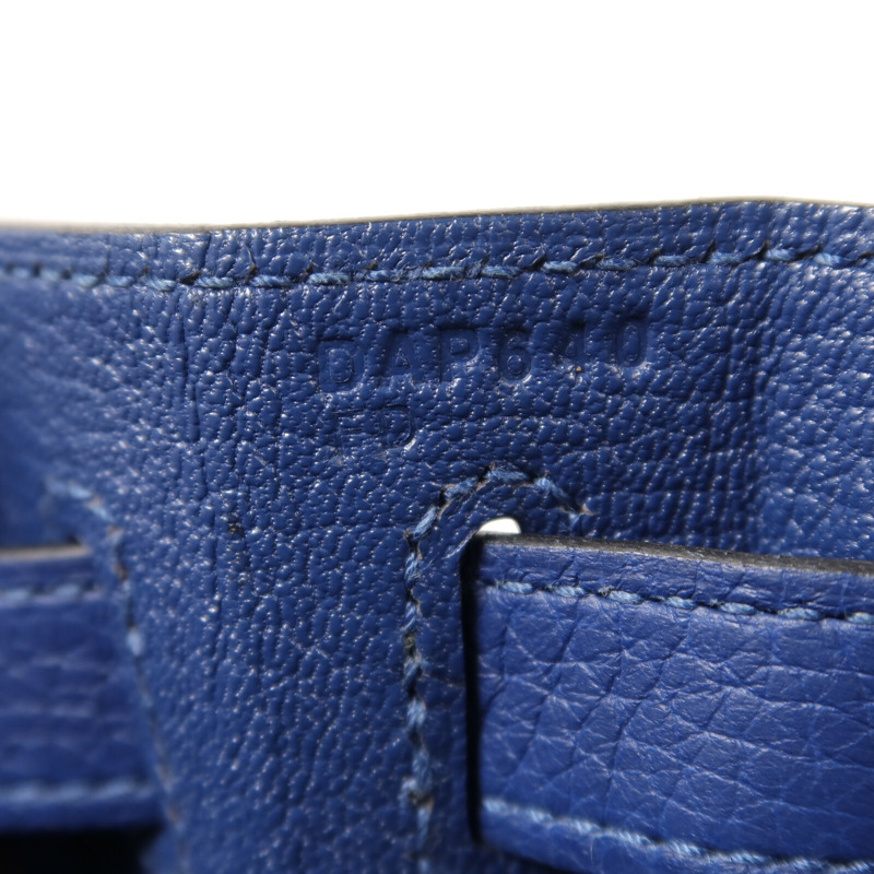 HERMES Togo皮革Kelly 28手挽肩背兩用袋Deep Blue-6