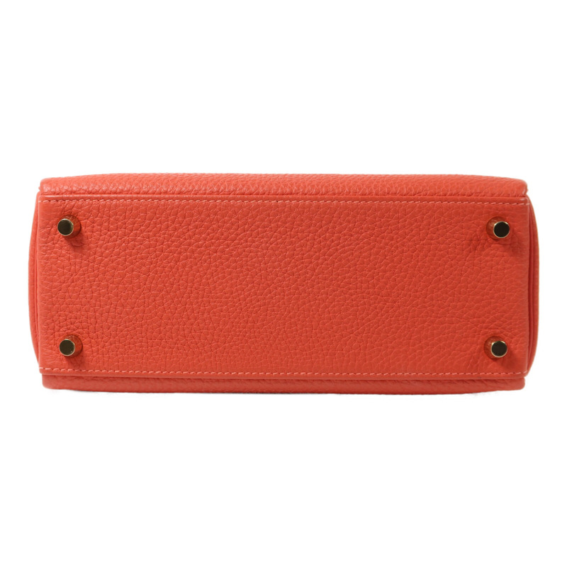 HERMES Clemence皮革Kelly 25手挽肩背兩用袋Rose Jaipur-3