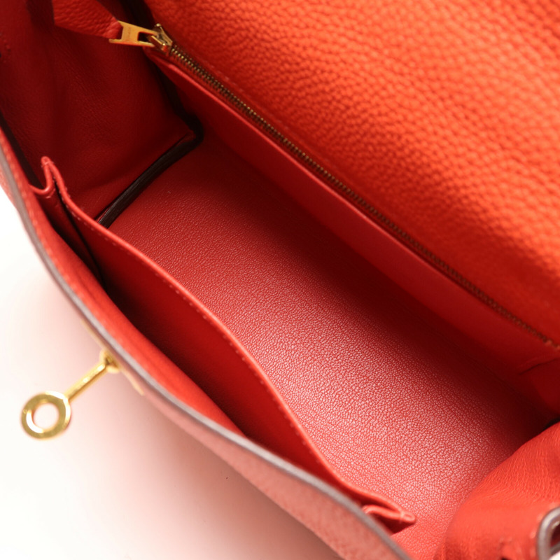 HERMES Clemence皮革Kelly 25手挽肩背兩用袋Rose Jaipur-4