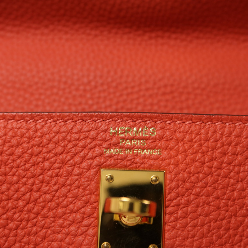 HERMES Clemence皮革Kelly 25手挽肩背兩用袋Rose Jaipur-5