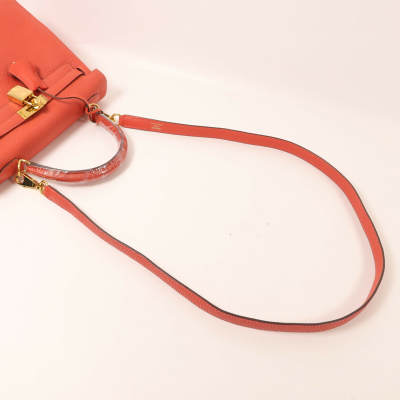 HERMES Clemence皮革Kelly 25手挽肩背兩用袋Rose Jaipur-7
