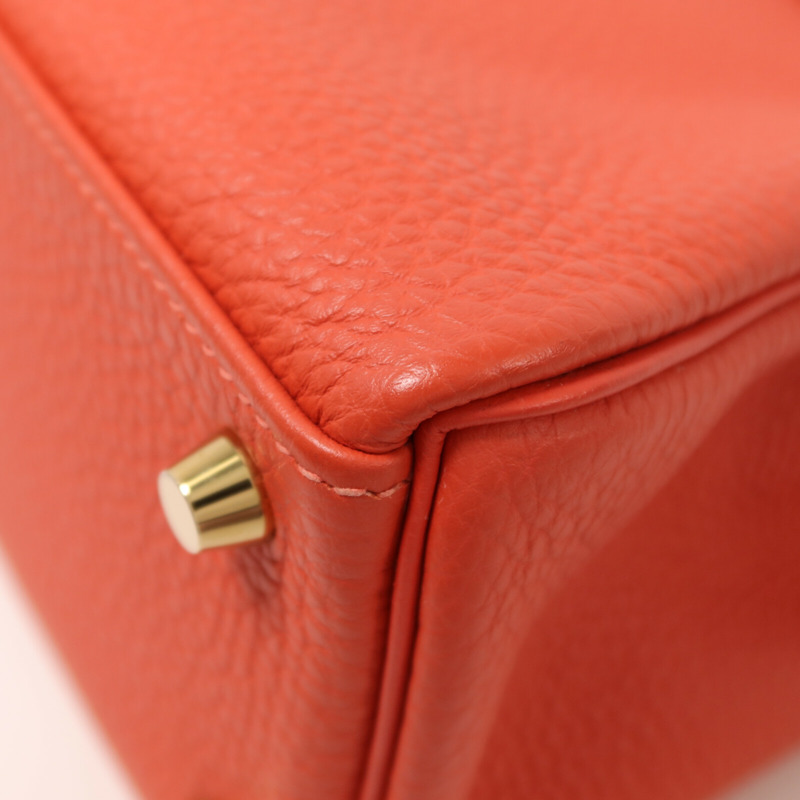 HERMES Clemence皮革Kelly 25手挽肩背兩用袋Rose Jaipur-12