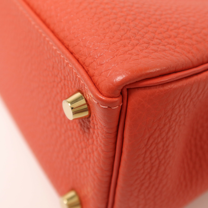 HERMES Clemence皮革Kelly 25手挽肩背兩用袋Rose Jaipur-14