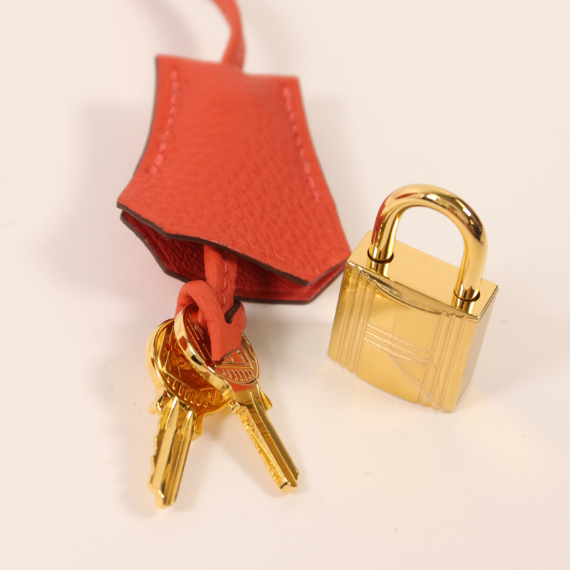 HERMES Clemence皮革Kelly 25手挽肩背兩用袋Rose Jaipur-15