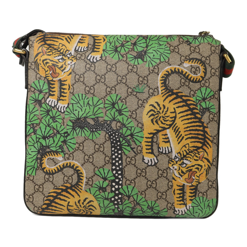 GUCCI 塗層帆布Bengal Tiger Messenger Bag肩背袋-1