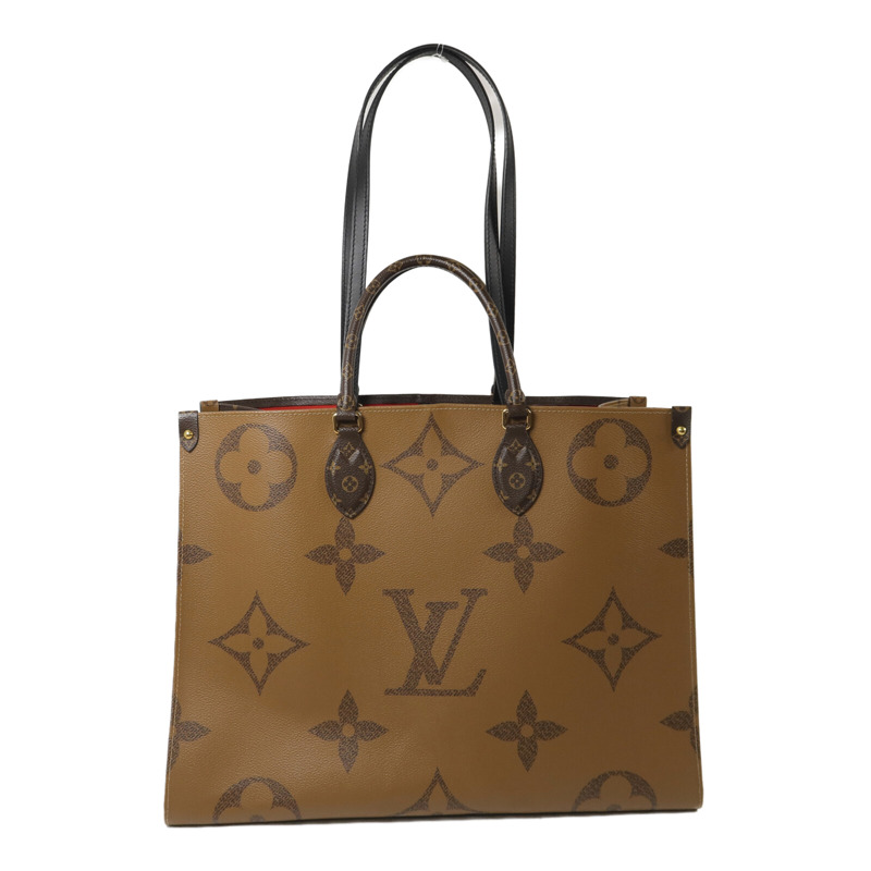 LOUIS VUITTON Monogram Giant/Monogram Reverse On The Go GM手挽肩背兩用袋-1