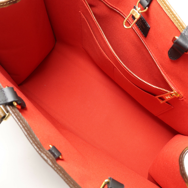 LOUIS VUITTON Monogram Giant/Monogram Reverse On The Go GM手挽肩背兩用袋-4