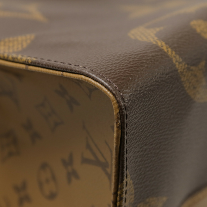 LOUIS VUITTON Monogram Giant/Monogram Reverse On The Go GM手挽肩背兩用袋-9