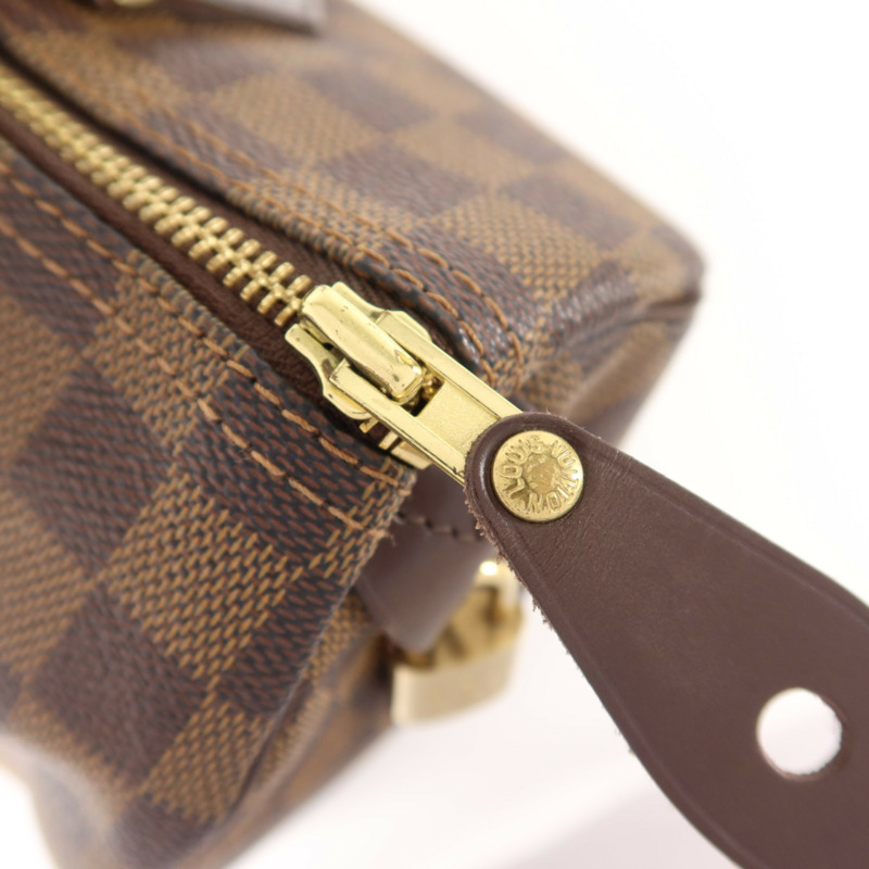 LOUIS VUITTON Damier Speedy 25金扣手挽袋-14
