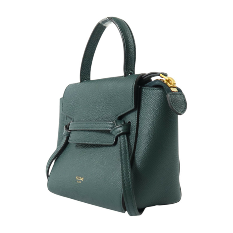 CELINE 牛皮皮革Pico Belt Bag金扣手挽肩背兩用袋-2