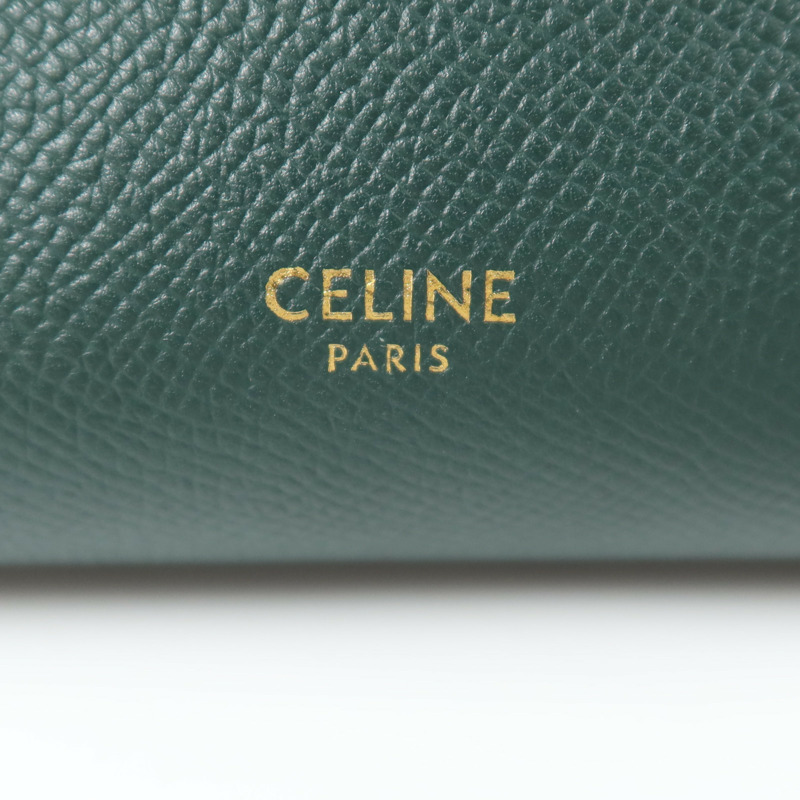CELINE 牛皮皮革Pico Belt Bag金扣手挽肩背兩用袋-5