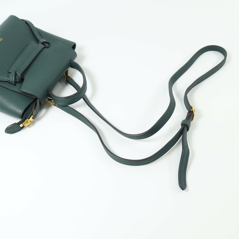 CELINE 牛皮皮革Pico Belt Bag金扣手挽肩背兩用袋-7