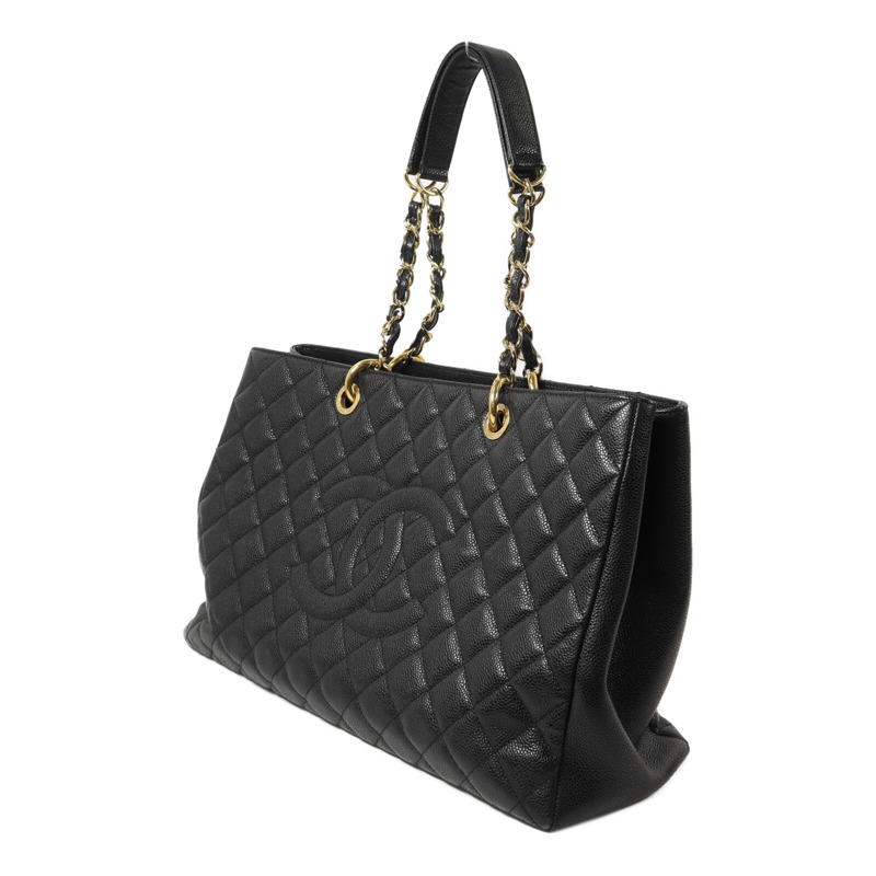 CHANEL 牛皮皮革GST Grand Shopping Tote Bag鏈帶肩背袋-2