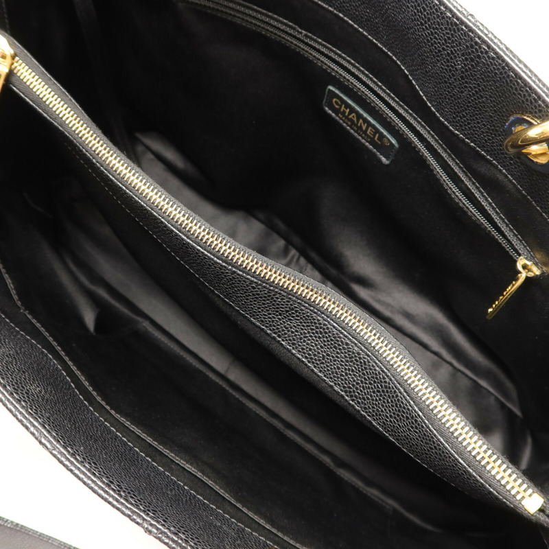 CHANEL 牛皮皮革GST Grand Shopping Tote Bag鏈帶肩背袋-4