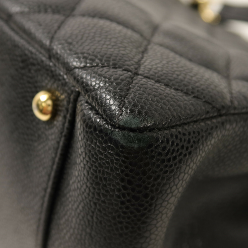 CHANEL 牛皮皮革GST Grand Shopping Tote Bag鏈帶肩背袋-11