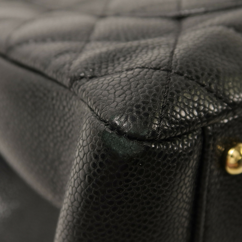 CHANEL 牛皮皮革GST Grand Shopping Tote Bag鏈帶肩背袋-12