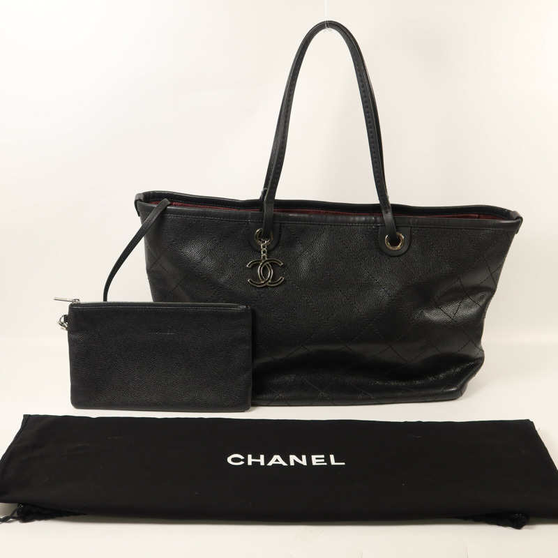 CHANEL 牛皮皮革On the Road Tote手挽袋-8