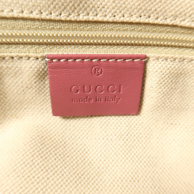 GUCCI GG帆布2Way Shoulder金扣手挽肩背兩用袋-5