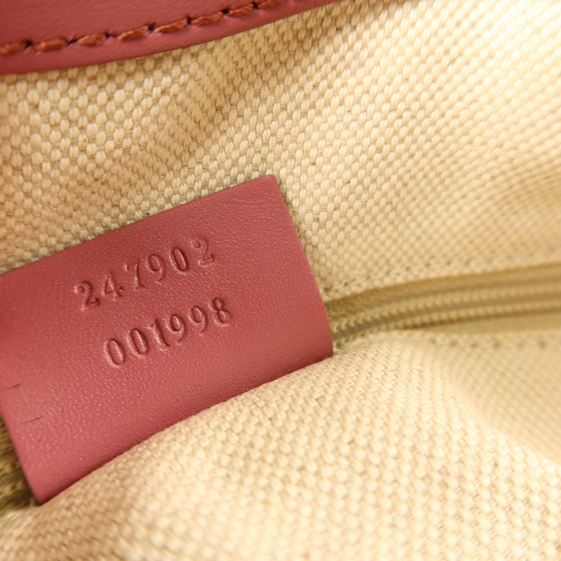 GUCCI GG帆布2Way Shoulder金扣手挽肩背兩用袋-6
