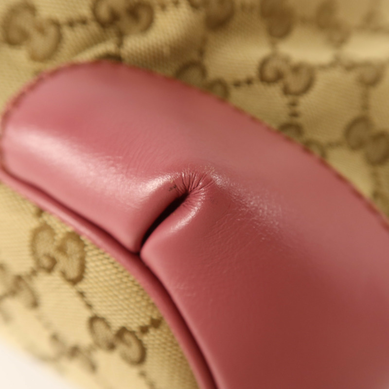 GUCCI GG帆布2Way Shoulder金扣手挽肩背兩用袋-13