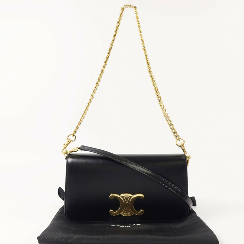 CELINE 牛皮皮革Multphocette金扣手挽肩背兩用袋-9