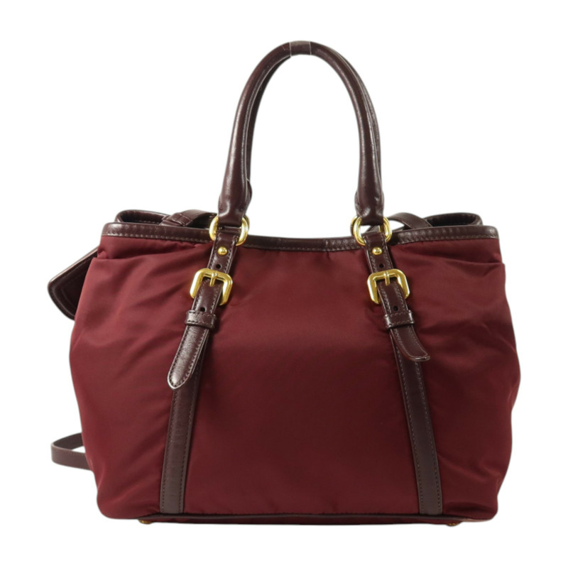 PRADA 尼龍2Way Shoulder金扣肩背袋-1