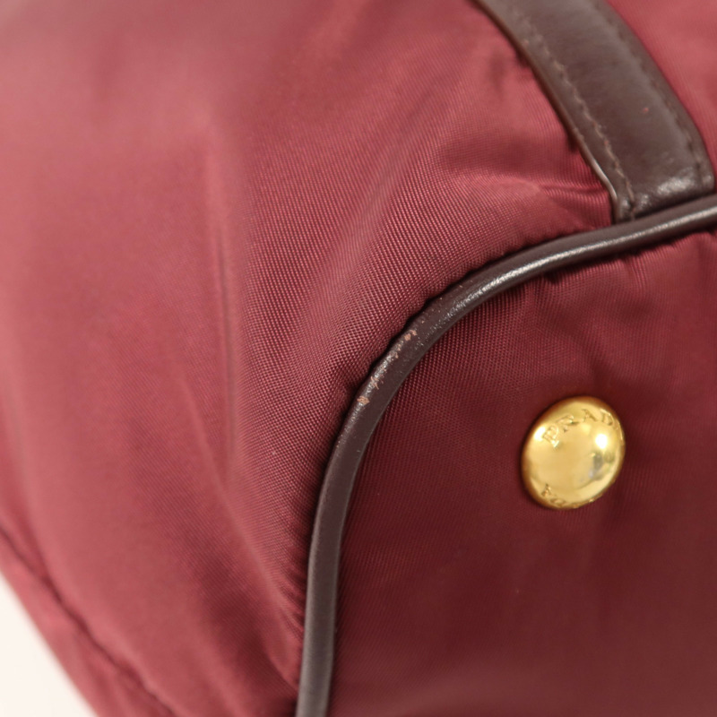 PRADA 尼龍2Way Shoulder金扣肩背袋-12