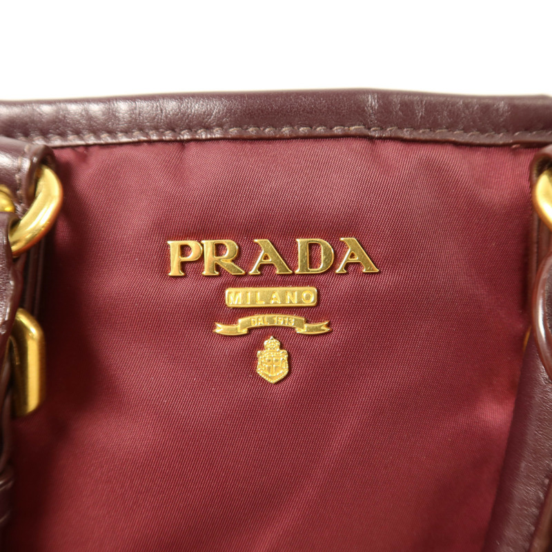 PRADA 尼龍2Way Shoulder金扣肩背袋-14