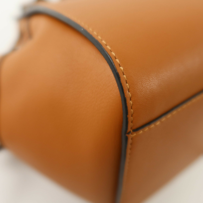 LOEWE 牛皮皮革Hammock Mini銀扣手挽肩背兩用袋-10