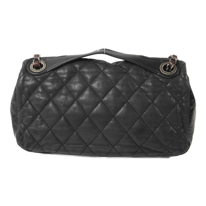 CHANEL 牛皮皮革In The Mix Flap Bag鏈帶手挽肩背兩用袋-1