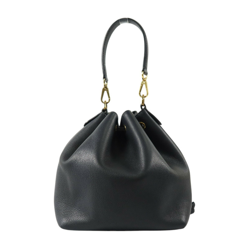 LOUIS VUITTON 牛皮皮革Lockme Bucket金扣手挽袋-1