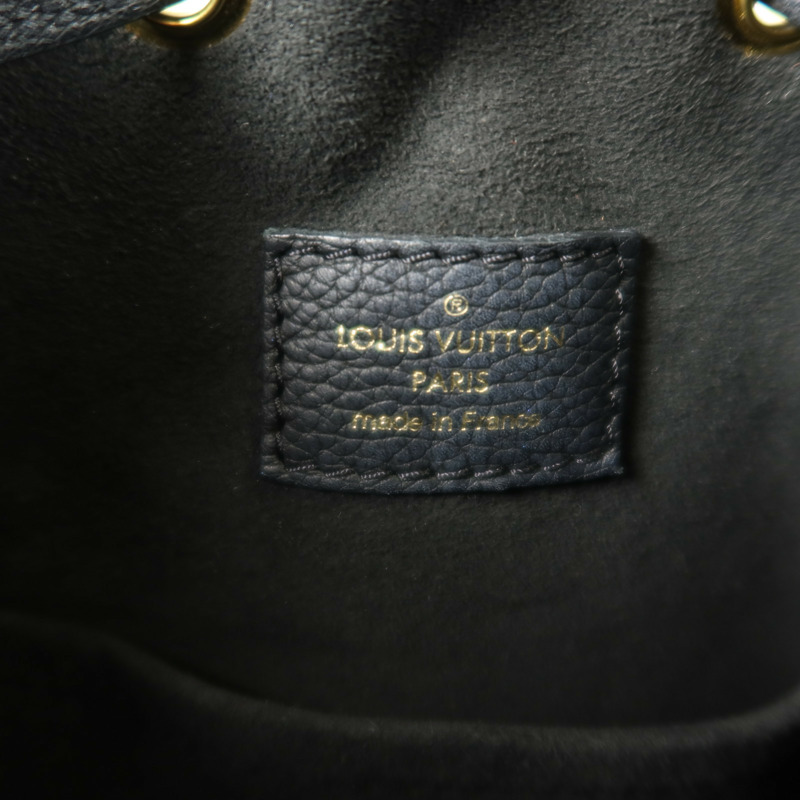 LOUIS VUITTON 牛皮皮革Lockme Bucket金扣手挽袋-5