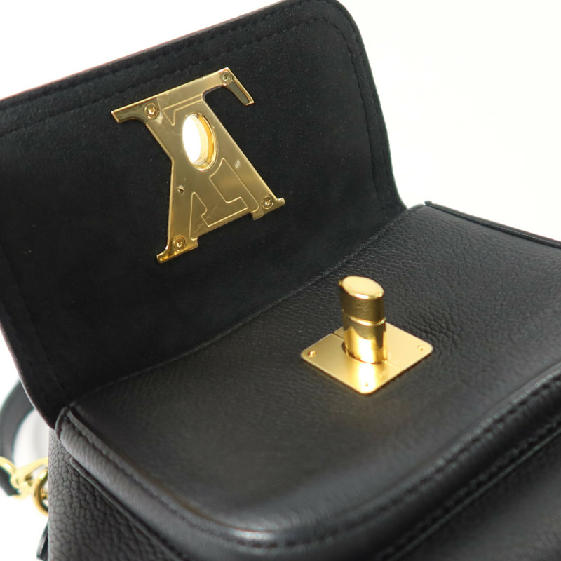 LOUIS VUITTON 牛皮皮革Lockme Bucket金扣手挽袋-8