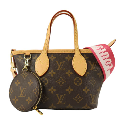 LOUIS VUITTON Monogram Neverfull BB金扣手挽肩背兩用袋